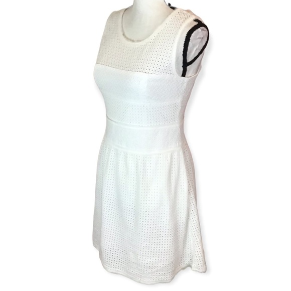 Altar'd State White Eyelet Dress Fit and Flare Size Medium - Picture 3 of 8